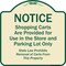 Signmission Designer Series-Notice-Shopping Carts Are Provided For Use In The Store And, TG-1818-9943 A-DES-TG-1818-9943 - alternate 1